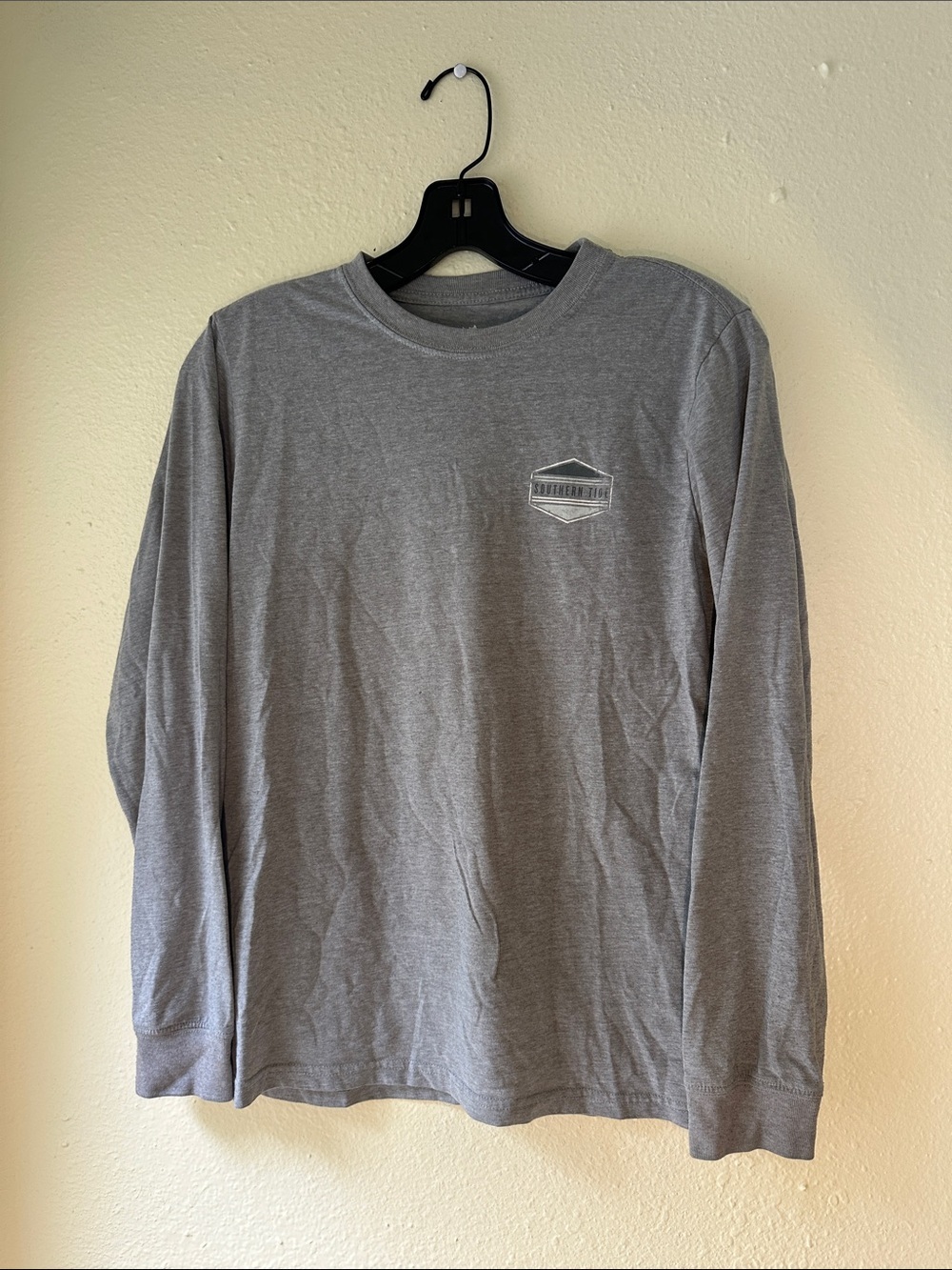 Southern Tide Men's Long-Sleeve Crewneck Shirt - Gray